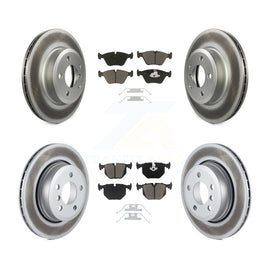 [Front+Rear] 2004-2010 BMW X3 Premium Coated Rotors & Ceramic Pads Brake Kit For Max Braking