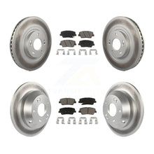 Charger l'image dans la galerie, Front Rear Coat Disc Brake Rotors Ceramic Pad Kit For Hyundai Santa Fe Sport Kia