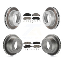 Charger l'image dans la galerie, Front Rear Coat Disc Brake Rotor Ceramic Pad Kit For Ford F-250 Super Duty F-350