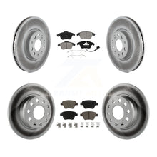 Load image into Gallery viewer, Front Rear Coated Disc Brake Rotors And Ceramic Pads Kit For Volkswagen Passat
