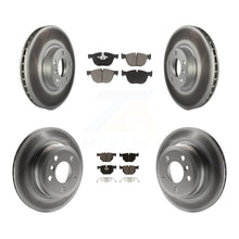 Charger l'image dans la galerie, Front Rear Coated Disc Brake Rotors And Ceramic Pads Kit For BMW X5 X6