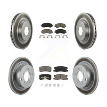 Charger l'image dans la galerie, Front Rear Coated Brake Rotors Ceramic Pad Kit For Jeep Patriot Compass Chrysler