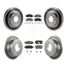 Load image into Gallery viewer, Front Rear Coated Disc Brake Rotors And Ceramic Pads Kit For Mitsubishi Lancer
