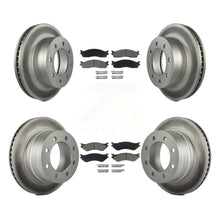 Charger l'image dans la galerie, Front Rear Coated Disc Brake Rotors Ceramic Pad Kit For Dodge Ram 2500 1500 3500