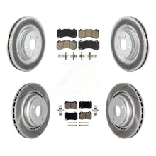 Load image into Gallery viewer, Front Rear Coated Disc Brake Rotors Ceramic Pad Kit For Dodge Challenger Charger