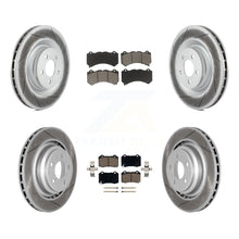 Load image into Gallery viewer, Front Rear Coated Disc Brake Rotors Ceramic Pad Kit For Dodge Challenger Charger