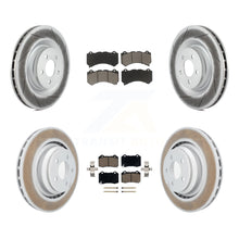 Load image into Gallery viewer, Front Rear Coated Disc Brake Rotors Ceramic Pad Kit For Dodge Challenger Charger