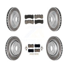 Load image into Gallery viewer, Front Rear Coated Disc Brake Rotors Ceramic Pad Kit For Dodge Challenger Charger