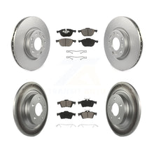 Load image into Gallery viewer, Front Rear Coated Disc Brake Rotors And Ceramic Pads Kit For Mazda 5