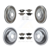 Charger l'image dans la galerie, Front Rear Coated Disc Brake Rotors And Ceramic Pads Kit For Ford Escape C-Max