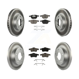 [Front+Rear] 2004-2005 Mazda 3 2.0L Premium Coated Rotors & Ceramic Pads Brake Kit For Max Braking