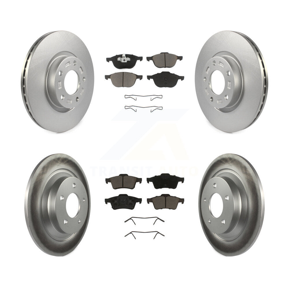 [Front+Rear] 2006 Mazda 5 To 02 06 Premium Coated Rotors & Ceramic Pads Brake Kit For Max Braking