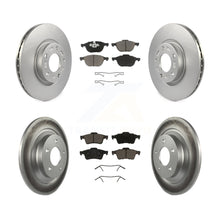 Charger l&#39;image dans la galerie, [Front+Rear] 2006 Mazda 5 To 02 06 Premium Coated Rotors &amp; Ceramic Pads Brake Kit For Max Braking