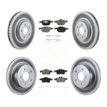 Load image into Gallery viewer, Front Rear Coated Disc Brake Rotors And Ceramic Pad Kit For Ford Transit Connect