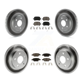 Front Rear Coat Brake Rotor Ceramic Pad Kit For Chevrolet Malibu Pontiac G6 Aura