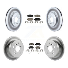 Load image into Gallery viewer, Front Rear Coat Disc Brake Rotors Ceramic Pad Kit For Toyota Camry Avalon Solara