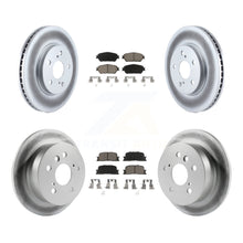 Load image into Gallery viewer, Front Rear Coated Disc Brake Rotors Ceramic Pad Kit For Toyota Camry Lexus ES300