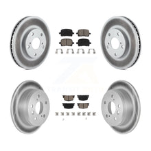 Charger l'image dans la galerie, Front Rear Coated Disc Brake Rotors Ceramic Pad Kit For Toyota Camry Lexus ES300