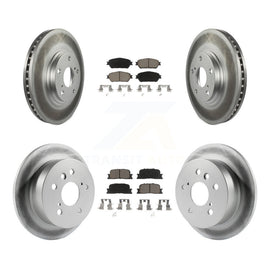 [Front+Rear] 2004-2006 Lexus ES330 Premium Coated Rotors & Ceramic Pads Brake Kit For Max Braking