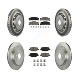 Front Rear Coat Brake Rotor Ceramic Pad Kit For Ford Explorer Taurus Flex Police