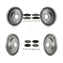 Charger l&#39;image dans la galerie, [Front+Rear] 2009-2010 Lincoln MKS Premium Coated Rotors &amp; Ceramic Pads Brake Kit For Max Braking