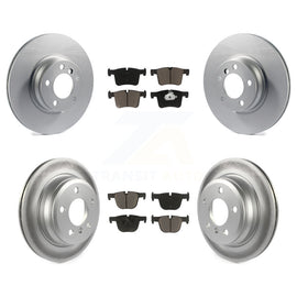 Front Rear Coated Disc Brake Rotors And Ceramic Pads Kit For BMW 428i xDrive