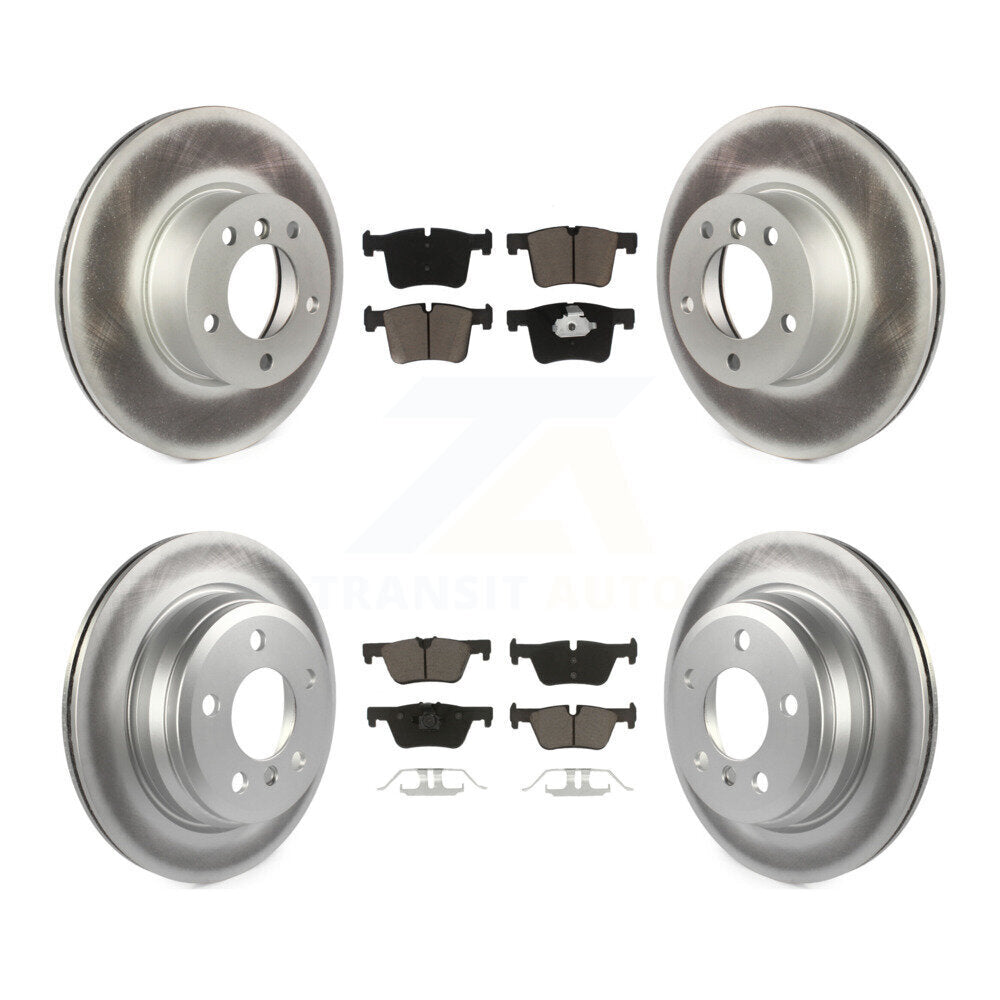 Front Rear Coated Brake Rotor Ceramic Pad Kit For BMW 328i xDrive 320i 330i 428i
