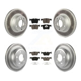 Front Rear Coated Brake Rotor Ceramic Pad Kit For BMW 328i xDrive 320i 330i 428i