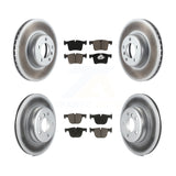 Front Rear Coated Brake Rotor & Ceramic Pad Kit For BMW 435i 335i xDrive GT Gran