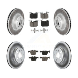Front Rear Coat Brake Rotor Ceramic Pad Kit For BMW 335i 340i xDrive 435i 440i 3