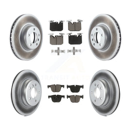 Front Rear Coat Brake Rotor Ceramic Pad Kit For BMW 335i 340i xDrive 435i 440i 3