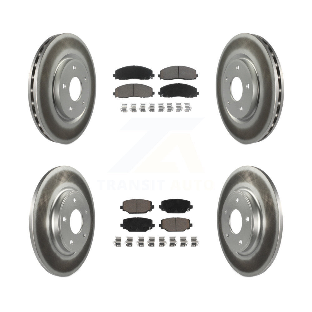 Front Rear Coat Brake Rotor Ceramic Pad Kit For Dodge Grand Caravan Journey Town