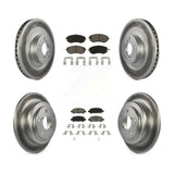 [Front+Rear] 2003 Subaru Forester Impreza Premium Coated Rotors & Ceramic Pads Brake Kit For Max Braking