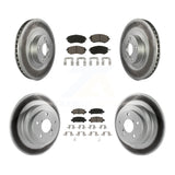 Front Rear Coat Disc Brake Rotors Ceramic Pad Kit For Subaru Outback Legacy Baja