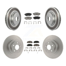 Load image into Gallery viewer, Front Rear Coated Disc Brake Rotors And Ceramic Pads Kit For Subaru Legacy