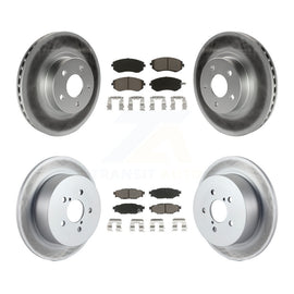 [Front+Rear] 2005 Subaru Legacy i/Limited Premium Coated Rotors & Ceramic Pads Brake Kit For Max Braking