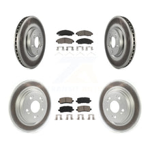Charger l'image dans la galerie, Front Rear Coated Brake Rotors Ceramic Pad Kit For Acura RLX Sport Hybrid SH-AWD