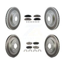 Load image into Gallery viewer, Front Rear Coated Disc Brake Rotors And Ceramic Pads Kit For Ford Mustang