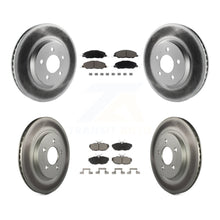 Charger l'image dans la galerie, Front Rear Coated Disc Brake Rotors And Ceramic Pads Kit For Ford Mustang