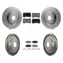 Load image into Gallery viewer, Front Rear Coated Disc Brake Rotors And Ceramic Pads Kit For Ford Mustang