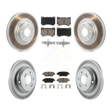 Load image into Gallery viewer, Front Rear Coated Disc Brake Rotors And Ceramic Pads Kit For Hyundai Genesis