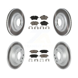 Front Rear Coated Brake Rotor Ceramic Pad Kit For Mini Cooper Countryman Paceman