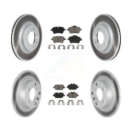 Front Rear Coated Brake Rotor Ceramic Pad Kit For Mini Cooper Countryman Paceman