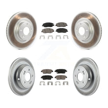 Load image into Gallery viewer, [Front+Rear] 2012 Hyundai Genesis 3.8L Premium Coated Rotors &amp; Ceramic Pads Brake Kit For Max Braking