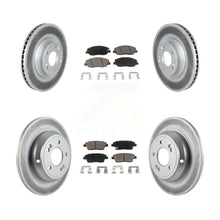 Load image into Gallery viewer, Front Rear Coated Disc Brake Rotors And Ceramic Pad Kit For Hyundai Genesis 3.8L