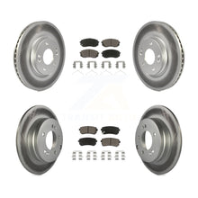 Charger l'image dans la galerie, Front Rear Coat Brake Rotors Ceramic Pad Kit For 15-16 Hyundai Sonata GAS engine