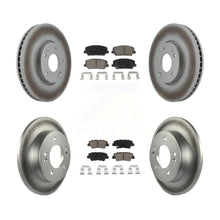 Load image into Gallery viewer, Front Rear Coated Disc Brake Rotor And Ceramic Pad Kit For Kia Forte Forte5 Koup