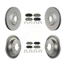 Load image into Gallery viewer, Front Rear Coated Disc Brake Rotor And Ceramic Pad Kit For Kia Forte Forte5 Koup