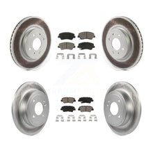 Load image into Gallery viewer, Front Rear Coated Disc Brake Rotors And Ceramic Pads Kit For Kia Rio