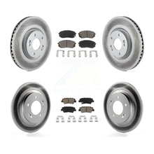 Load image into Gallery viewer, Front Rear Coated Brake Rotor Ceramic Pad Kit For 2015 Hyundai Sonata GAS engine